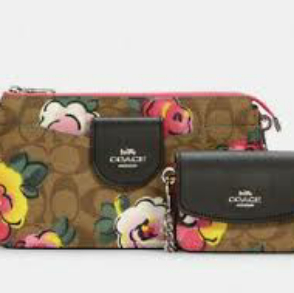 Coach Floral Poppy Crossbody NWT
